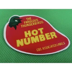 The Fabulous Thunderbirds Hot Number Pin Back Chili Pepper Button Badge 1987